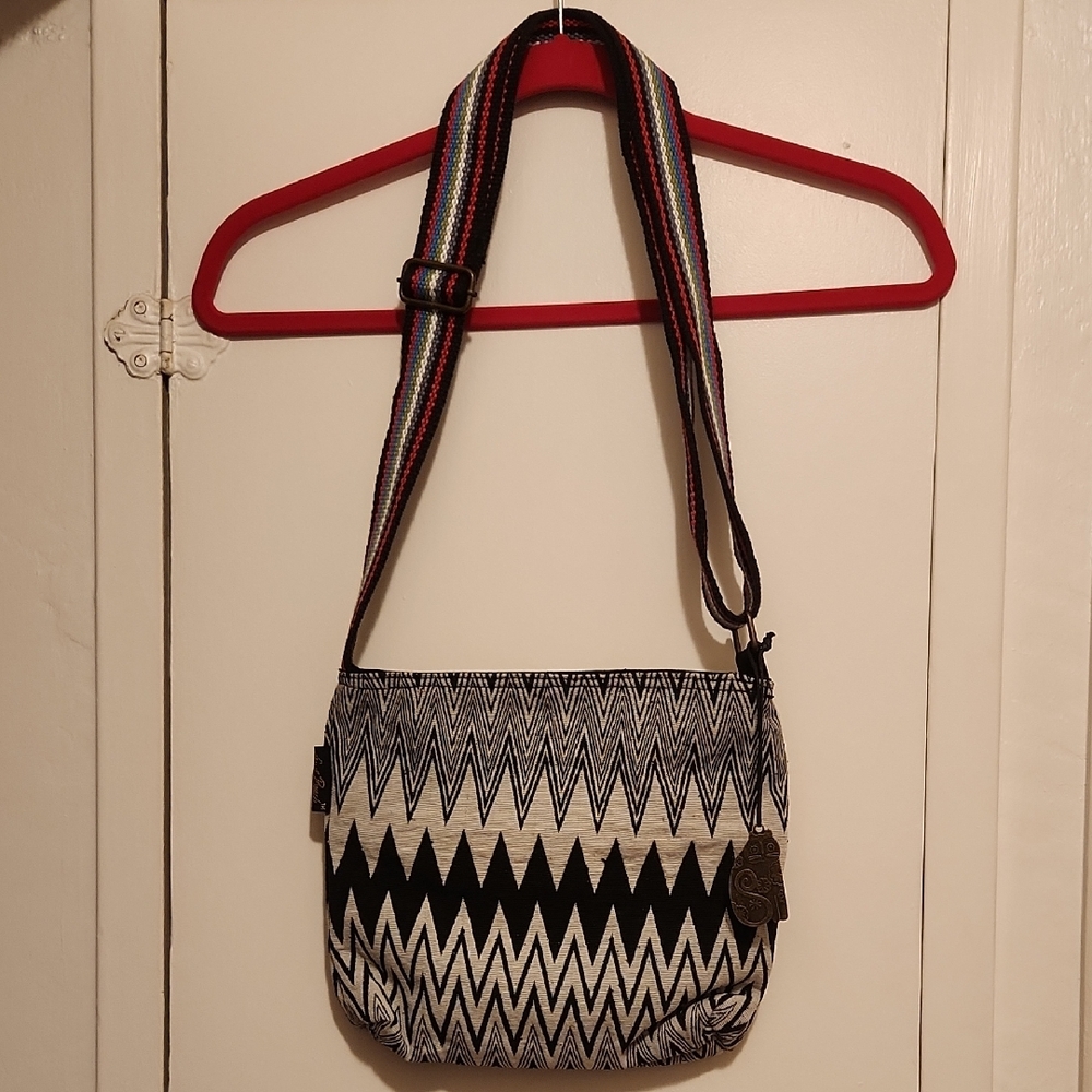 🔥Laurel Burch Multicolor Cat Crossbody Bag With Beaded Detailing - Picture 2 of 6